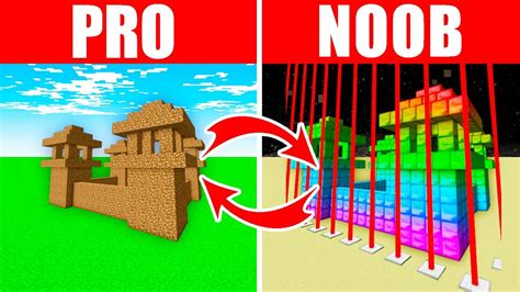 Minecraft Noob Vs Pro Swapped Rainbow Prison In Minecraft Compilation Youtube