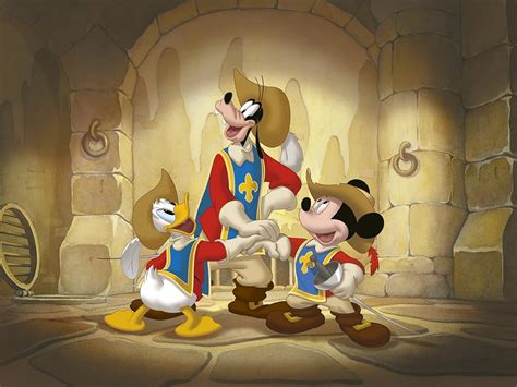 Mickey Donald Goofy The Three Musketeers 2004