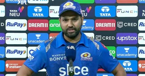 Rr Vs Mi These Things Can Happen And Its Early Days Rohit Sharma