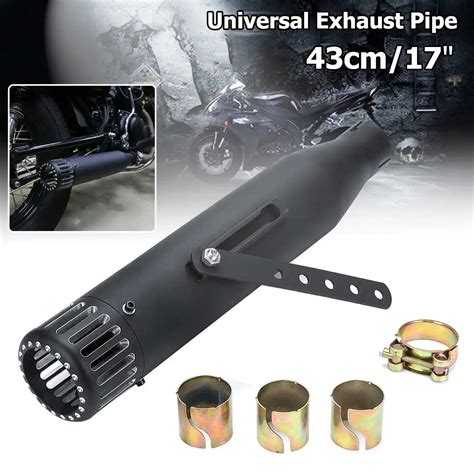 Universal Motorcycle Exhaust Pipe Muffler Tail Tube Exhaust Tip