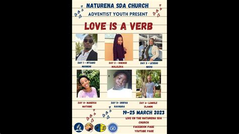 Naturena Adventist Youth Global Youth Week Of Prayer To Love Is To