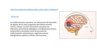 Anestesia Para Lesiones Vasculares Cerebrales Ppt