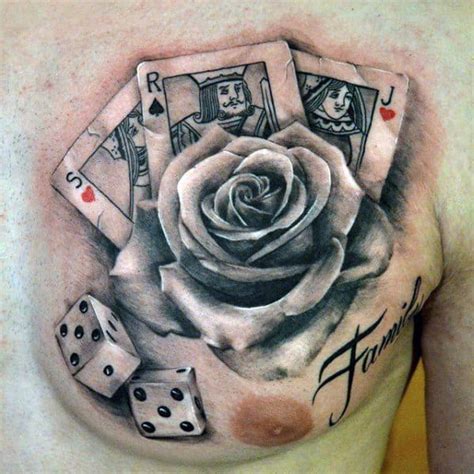 Playing Card Tattoos For Men Inspiration Guide