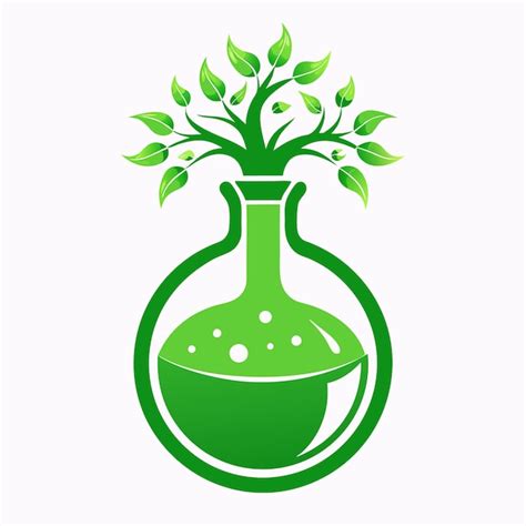 Artistic Potion Tree Line Art Logo Design Premium Ai Generated Vector