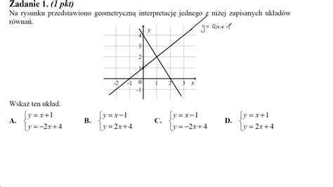 Na Rysunku Przedstawiono Geometryczn Interpretacj Jednego Z Ni Ej