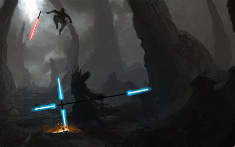 Star Wars Lightsaber Duel Wallpaper ·① WallpaperTag