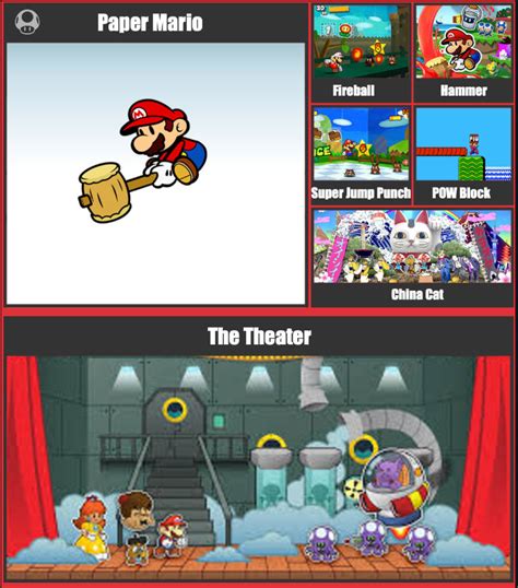 Paper Mario Smash Moveset by gamersgold on DeviantArt