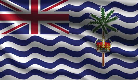 British Indian Ocean Territory Realistic Modern Flag Design 3810932