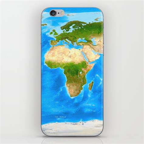 " Global: 2022/today - Physical World map (unlabeled) ... iPhone Skin by theJackalope | Society6