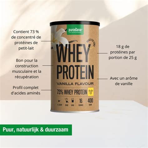 Acheter whey protéine vanille Purasana whey vanille