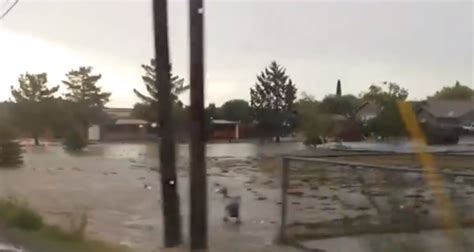 Monsoon Sparks Flash Floods In Prescott Valley Arizona Lake Overflows