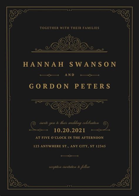 Free Printable Custom Formal Invitation Templates Canva