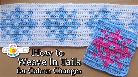 How To Weave In Ends Or Yarn Tails Knitting Or Crochet Graph Colour