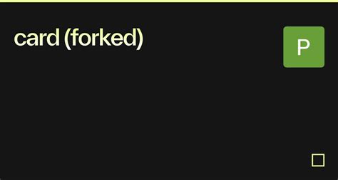 Card Forked Codesandbox
