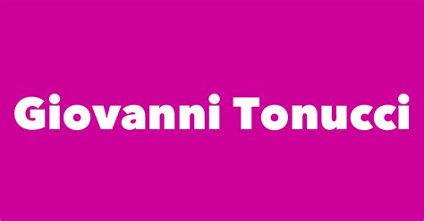 Giovanni Tonucci - Spouse, Children, Birthday & More