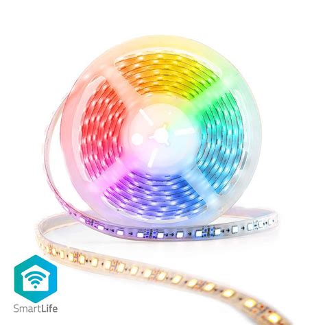 Bande LED SmartLife Wi Fi Blanc Chaud Blanc Froid RGB SMD 5