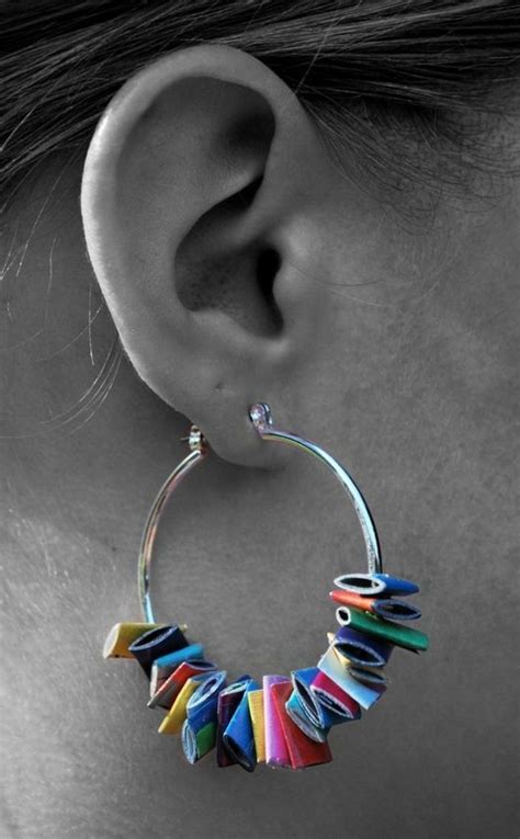 La diy boucle d oreille en photos tutos et vidéos Bijoux en papier