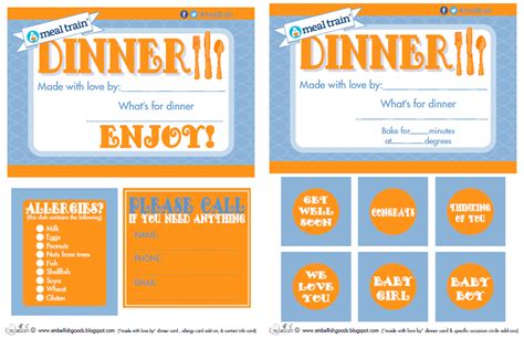 Printable Meal Train Template Need A Simple Meal Plan To Lose Weight