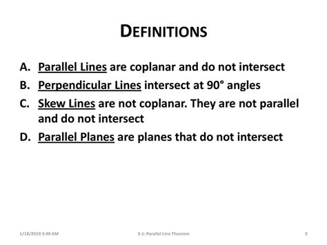 3 1 Parallel Line Theorem Ppt Download