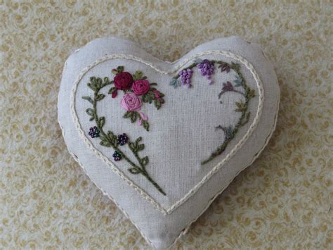 Silk Ribbon Heart Kit In 2020 Silk Ribbon Embroidery Silk Ribbon Ribbon Embroidery Kit