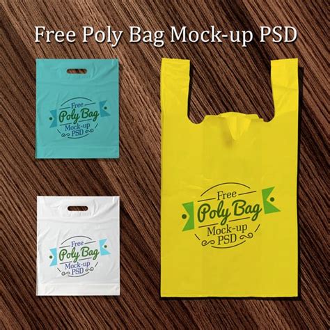 Free Plastic Poly Bag Mock Up Psd Designbolts