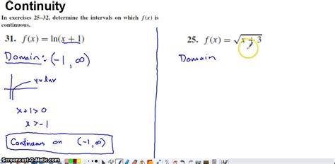 Find The Intervals Where A Function Is Continuous Youtube