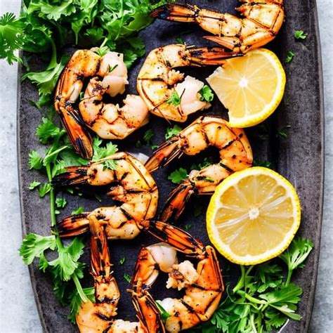 Gegrilde Gambas Met Knoflook Jumbo