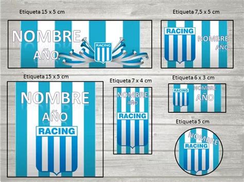 Kit Imprimible Etiquetas Escolares 3x1 Racing En Venta En Capital