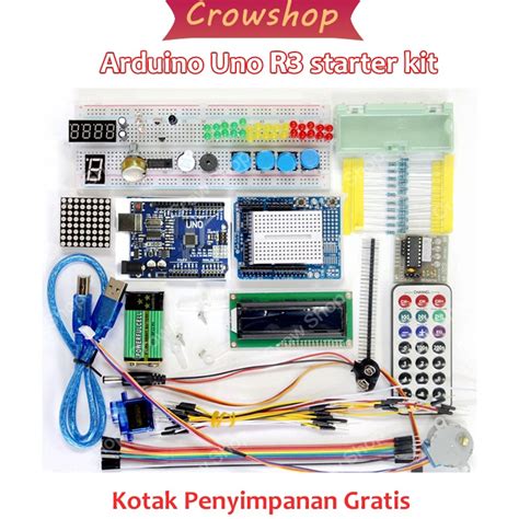 Jual Art K P Arduino Uno R Starter Kit Paket Belajar Compatible Mdy