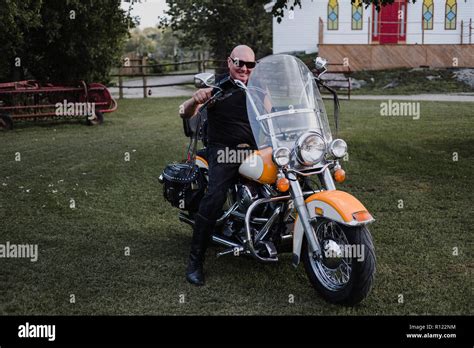 Old Biker Older Hi Res Stock Photography And Images Alamy