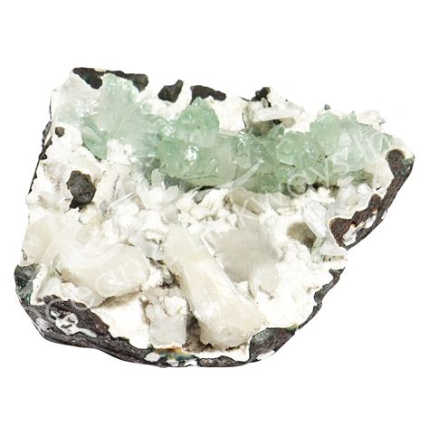 CLUSTER APOPHYLLITE GREEN STILBITE 4 X 3 X 2 Oceanic Linkways