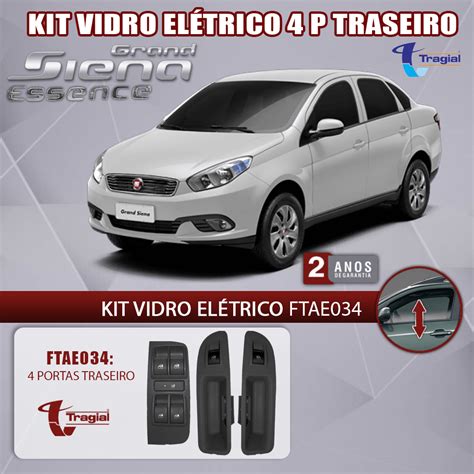 Kit Vidro El Trico Sistema Antiesmagamento Fiat Siena Essence