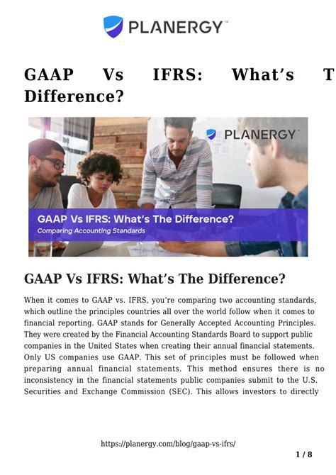 PDF GAAP Vs IFRS Whats The Difference DOKUMEN TIPS