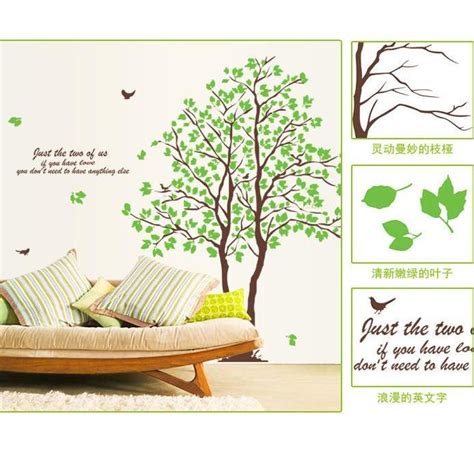 Jual Reliza Wall Sticker Pohon Hijau Besar Meter Green Big Tree