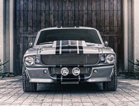 Fondos De Pantalla Ford Mustang Shelby Gt Eleanor Frente Gris Tiras