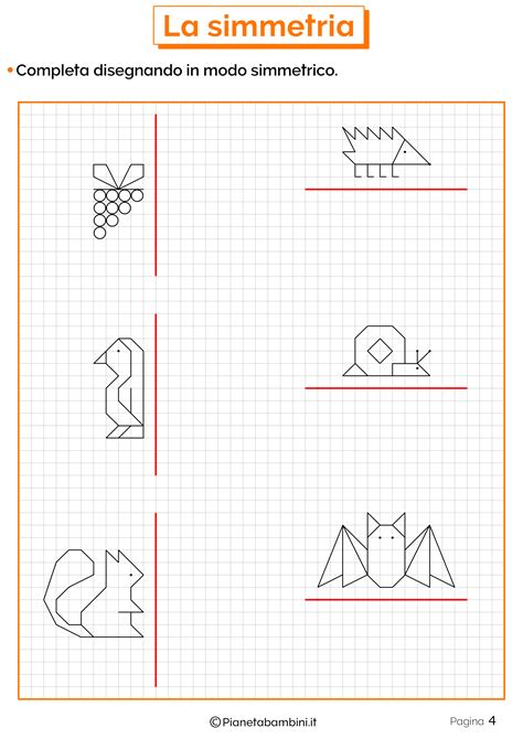 Esercizi Sulla Simmetria Per La Scuola Primaria Pianetabambini It