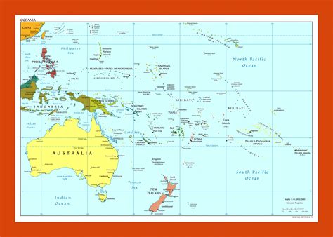 map of australia and oceania 4