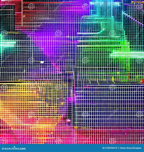 Cyberpunk Neon Grid A Futuristic And Cyberpunk Inspired Background