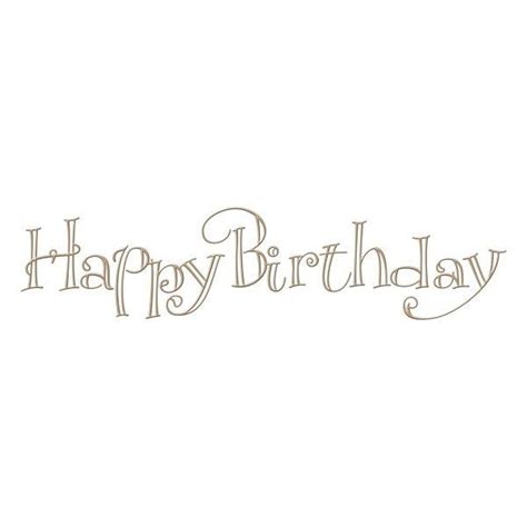 Graftoncrafts Hot Foil Stamps Spellbinders Glimmer Hot Foil Plate Faux Script Happy Birthday