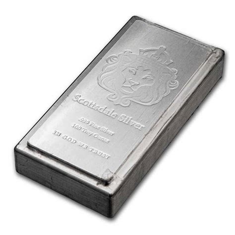 Buy 100 Oz Silver Bar Scottsdale Mint Stacker® Apmex