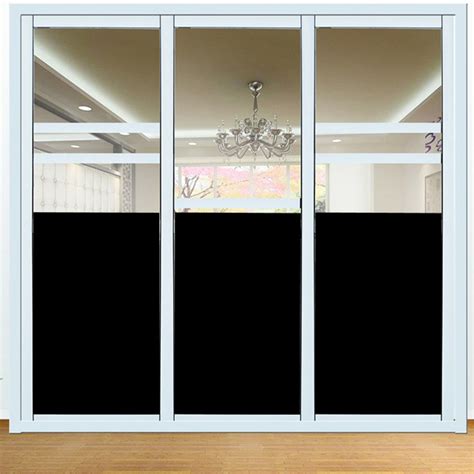 Blackout Window Film Frosted Privacy Heat Control 100 Light Etsy