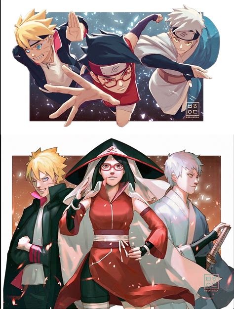 Boruto Uzumaki • Sarada Uchiha • Mitsuki • Boruto: Naruto Next ...