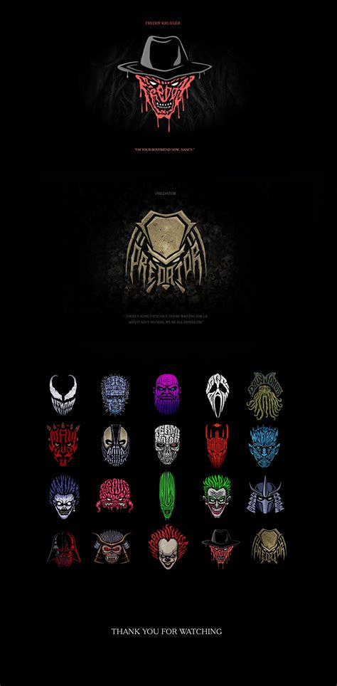 VILLAINS LOGO COLLECTION on Behance | Logo collection, Villain ...