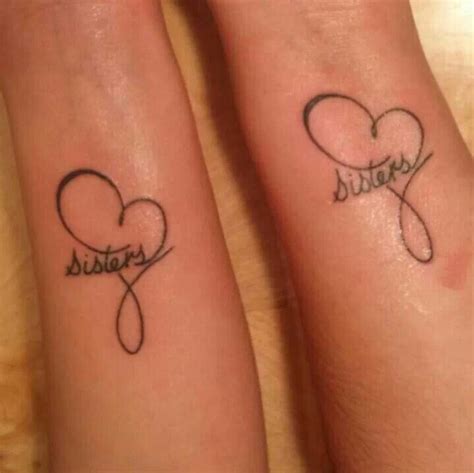 Sisters Tattoos Heart Sister Matching Tattoo Tatuaggi Sorella