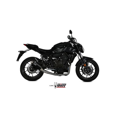 Ligne complète MIVV GP PRO inox noir Yamaha MT 07 14 20