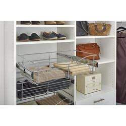 Rev A Shelf 24 W X 14 D X 7 H Chrome Pull Out Closet Basket At Menards