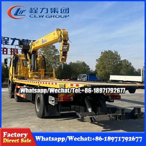 faw flatbed truck  crane  ton  sale