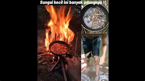 Memasak Di Hutan Dan Berburu Udang Di Air Pegunungan Survival