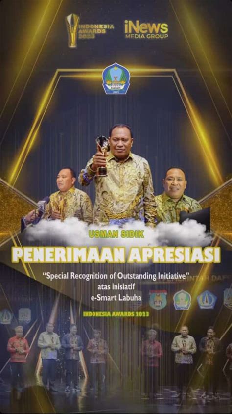 Berhasil Terapkan E Smart Labuha Bupati Halsel Dapat Penghargaan