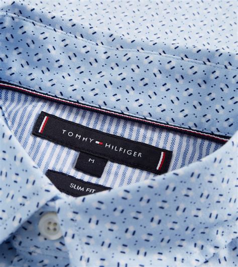 Buy Tommy Hilfiger Geometric Print Slim Fit Stretch Shirt In Blue 6thstreet Qatar